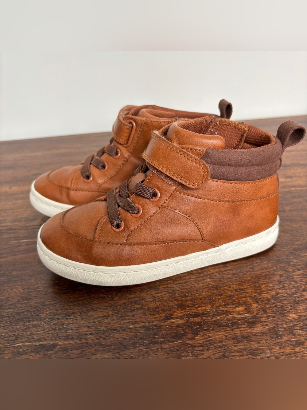 Toddler Aidan Sneaker Boots - Cat & Jack Tan Size 10 Zipper Close Boot - Picture 9 of 9